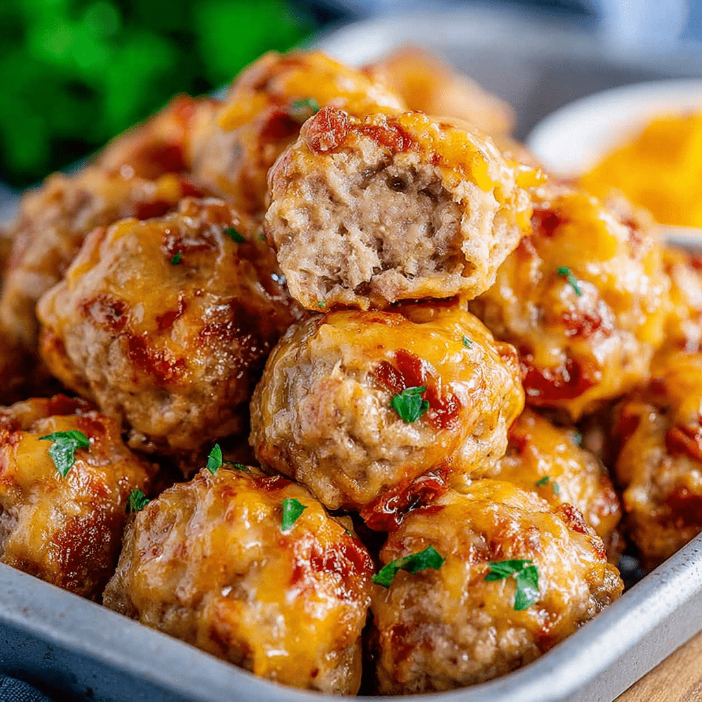 Cheesy Sausage Bites