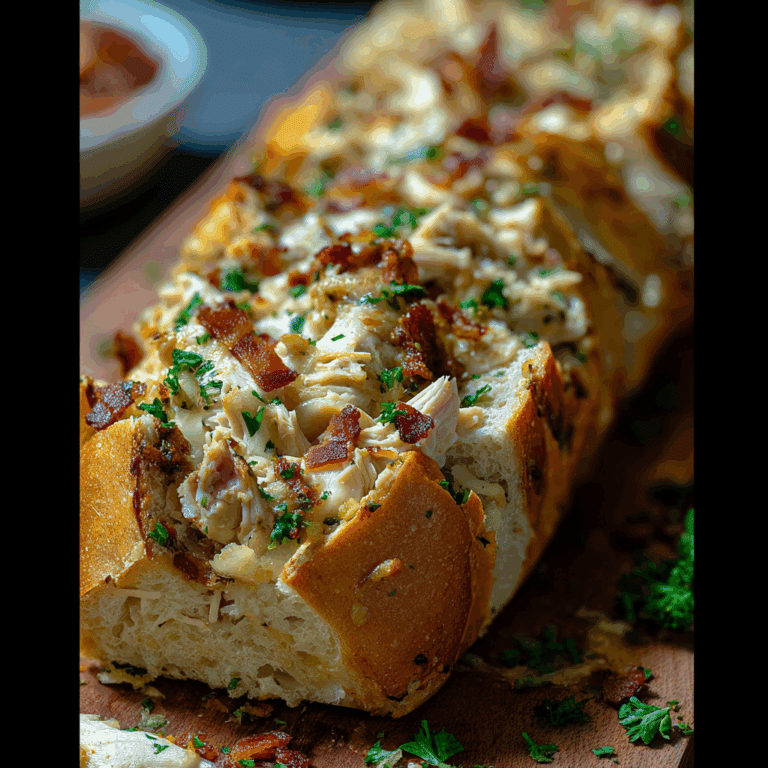 Chicken Bacon Ranch Bread