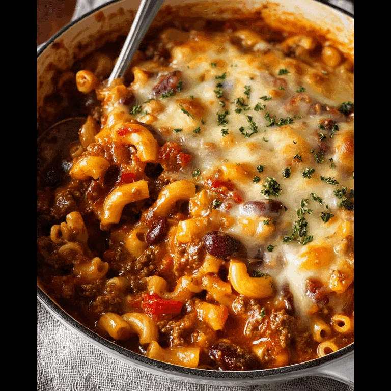 Chili Mac and Cheese Casserole