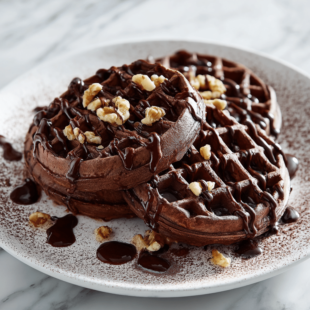 Chocolate Buttermilk Waffles