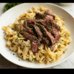 Garlic Steak Pasta