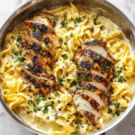 Grilled Chicken Alfredo Pasta