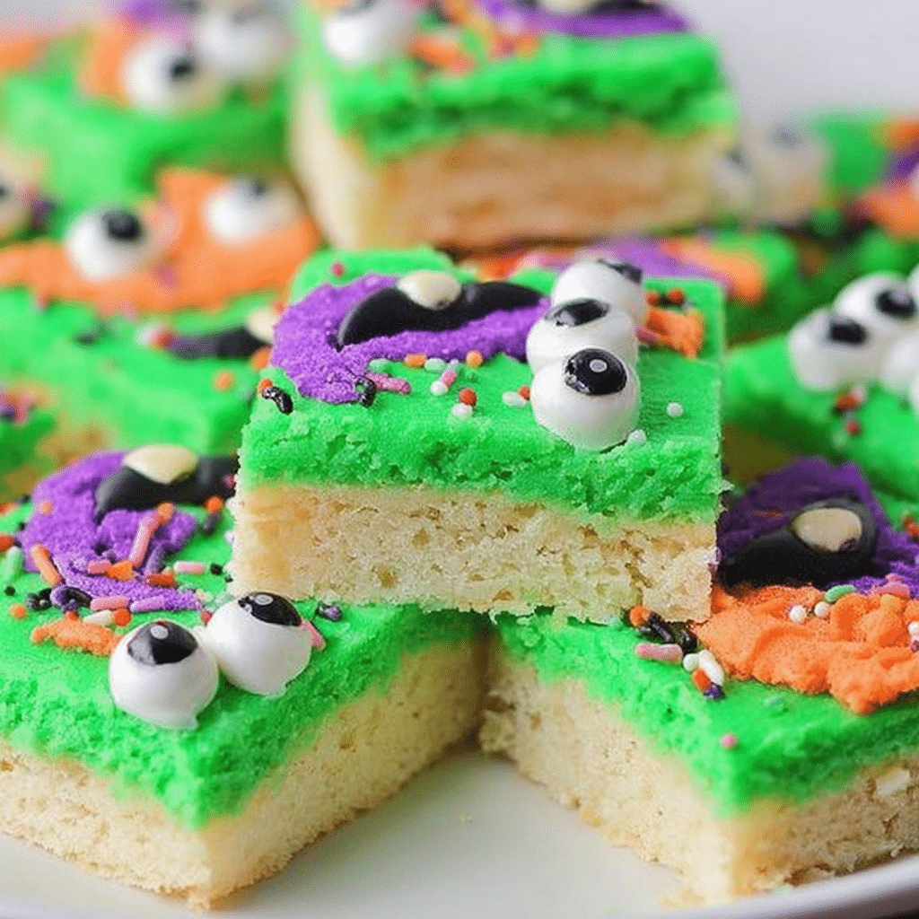 Halloween Sugar Cookie Bars