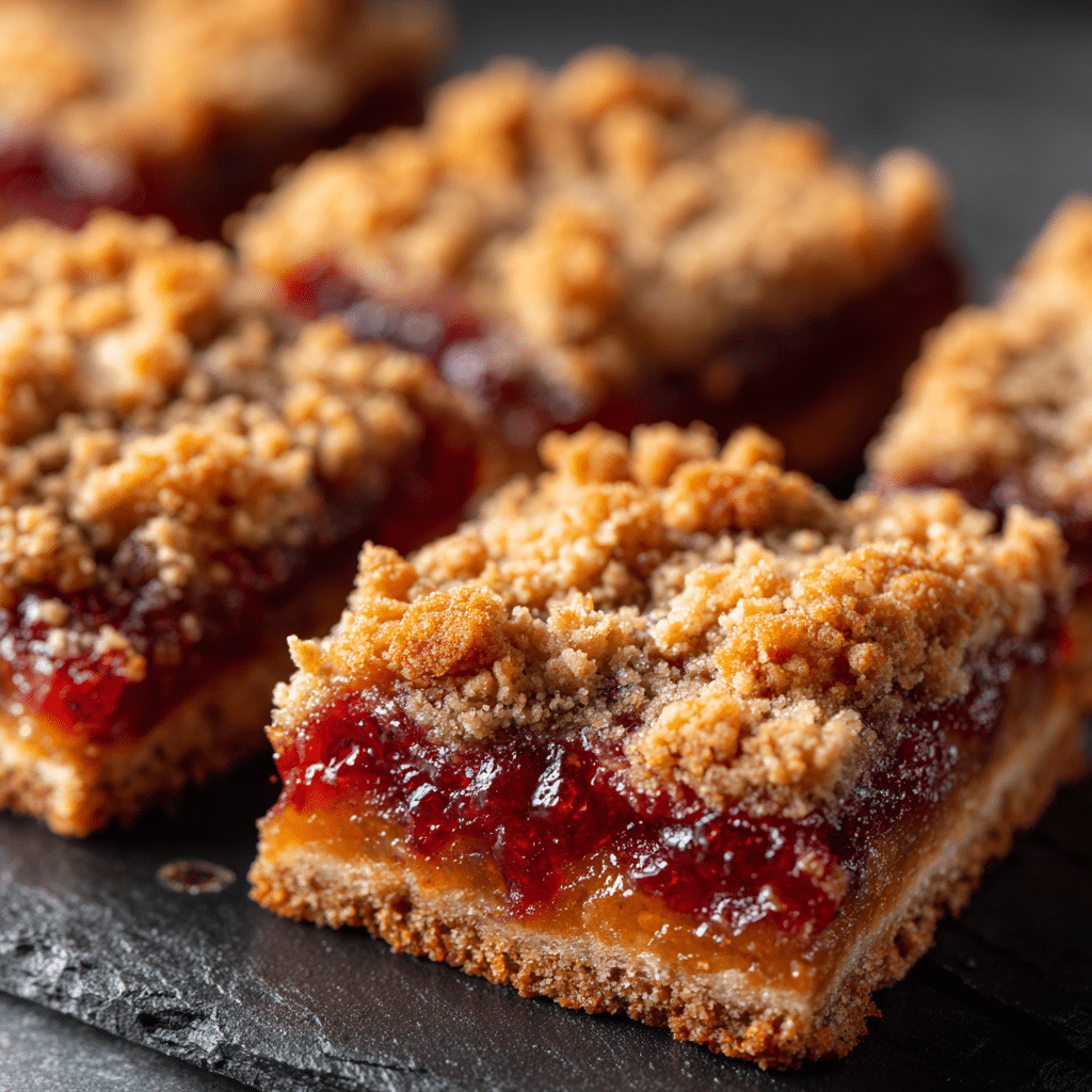 Jammy Fruit Bars with Streusel Topping