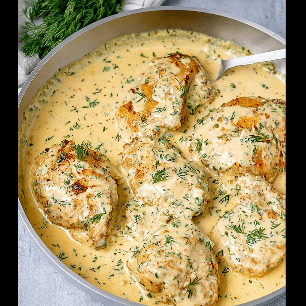 Lemon Dill Chicken with Creamy Sauce