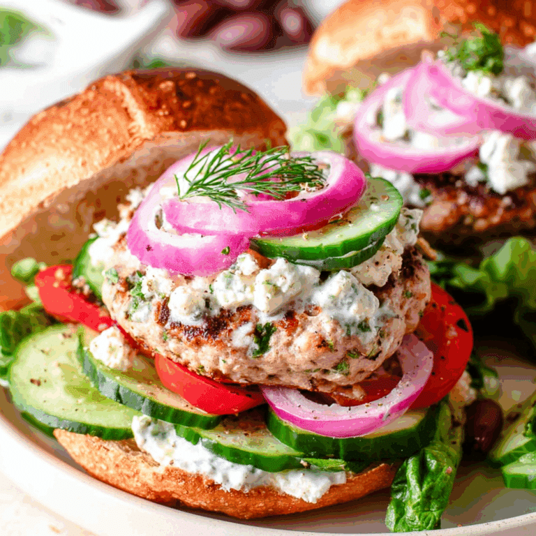 Mediterranean Turkey Burgers
