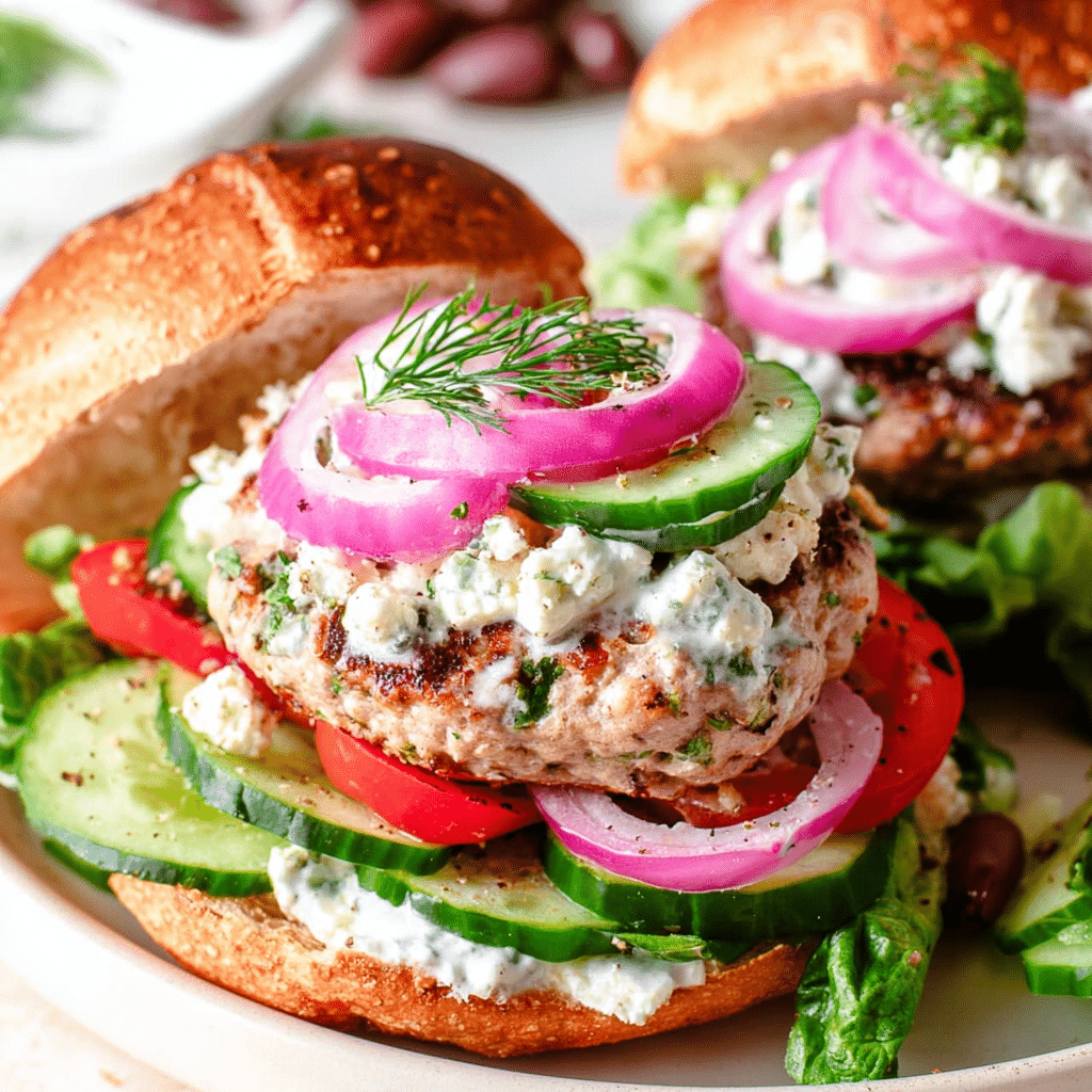Mediterranean Turkey Burgers