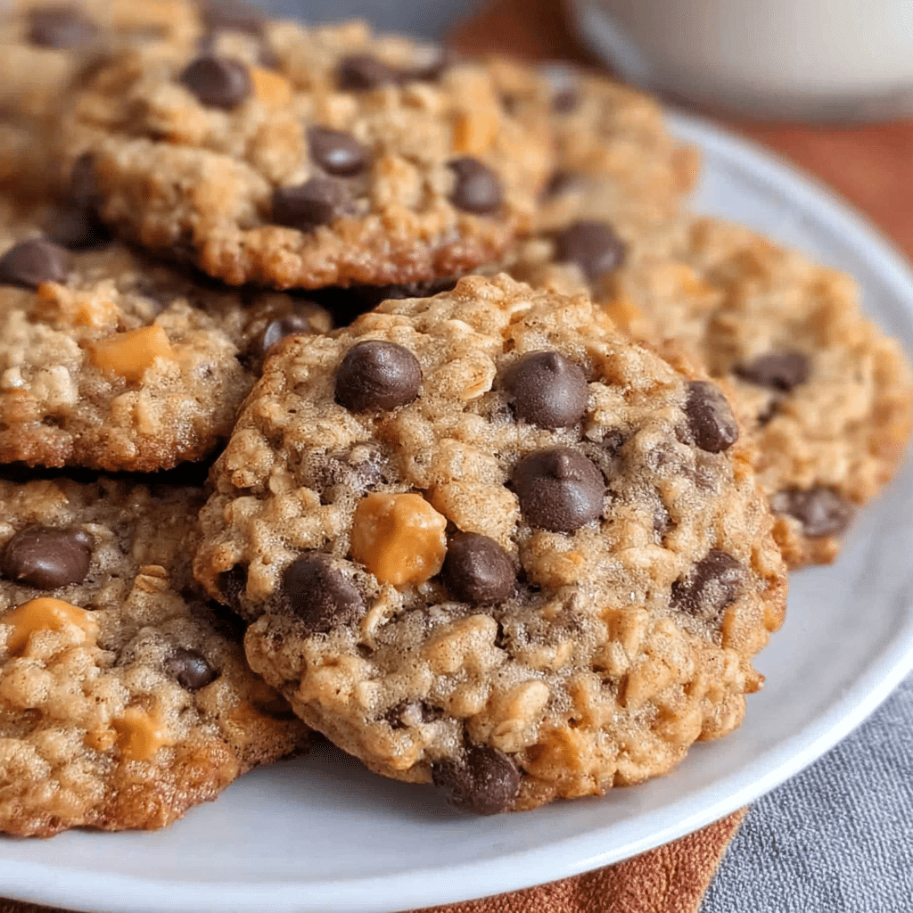 Oatmeal Butterscotch Chocolate Chip Cookies