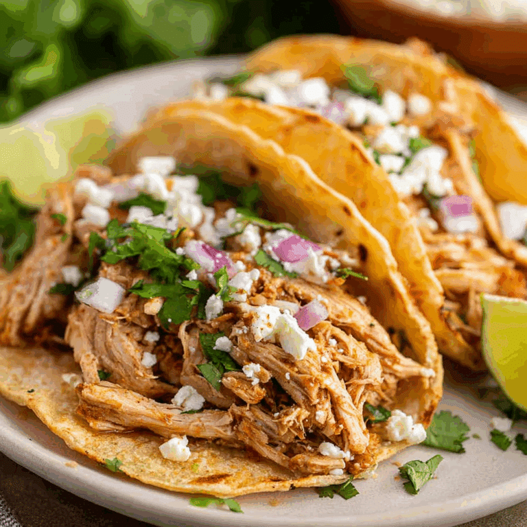 Shredded Chicken Tacos
