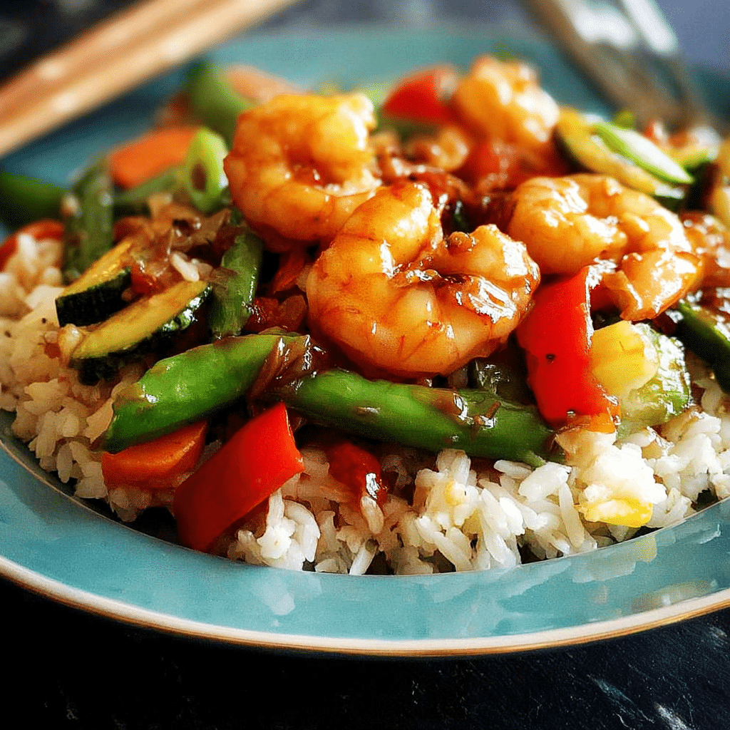 Shrimp Rice Vegetables