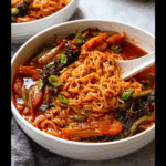 Spicy Korean Kimchi Noodles