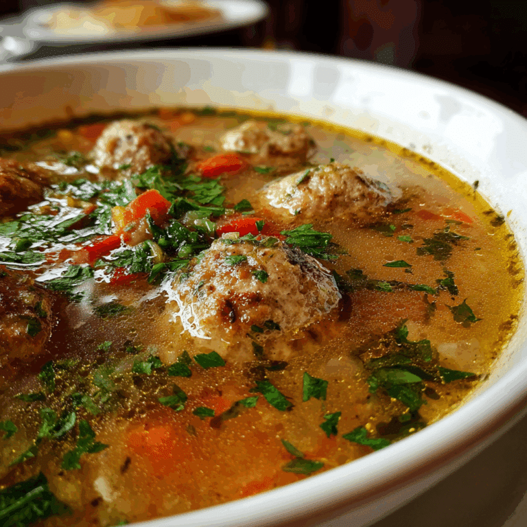 Youvarlakia (Greek Meatball Soup)