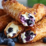 Blueberry Cream Cheese Egg Rolls