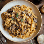 Caramelized Leek and Mushroom Gruyere Pasta