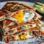 Chicken Sausage Breakfast Quesadillas