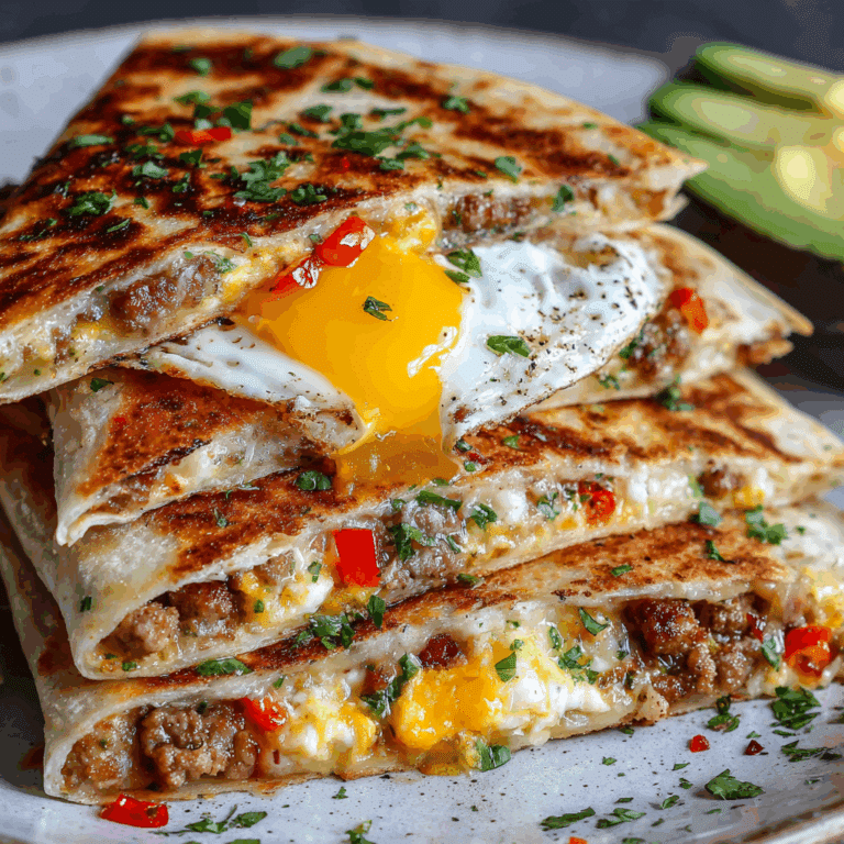Chicken Sausage Breakfast Quesadillas
