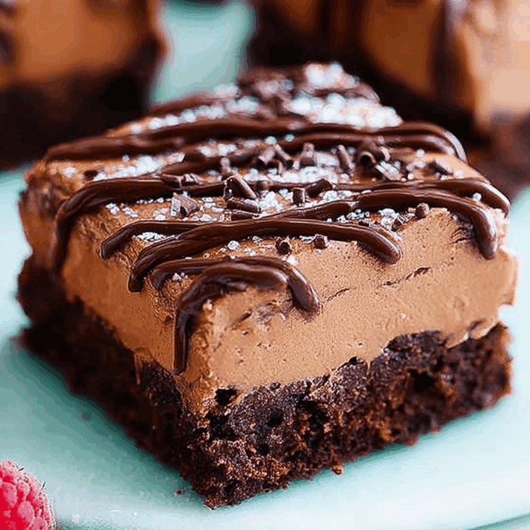 Chocolate Mousse Brownies