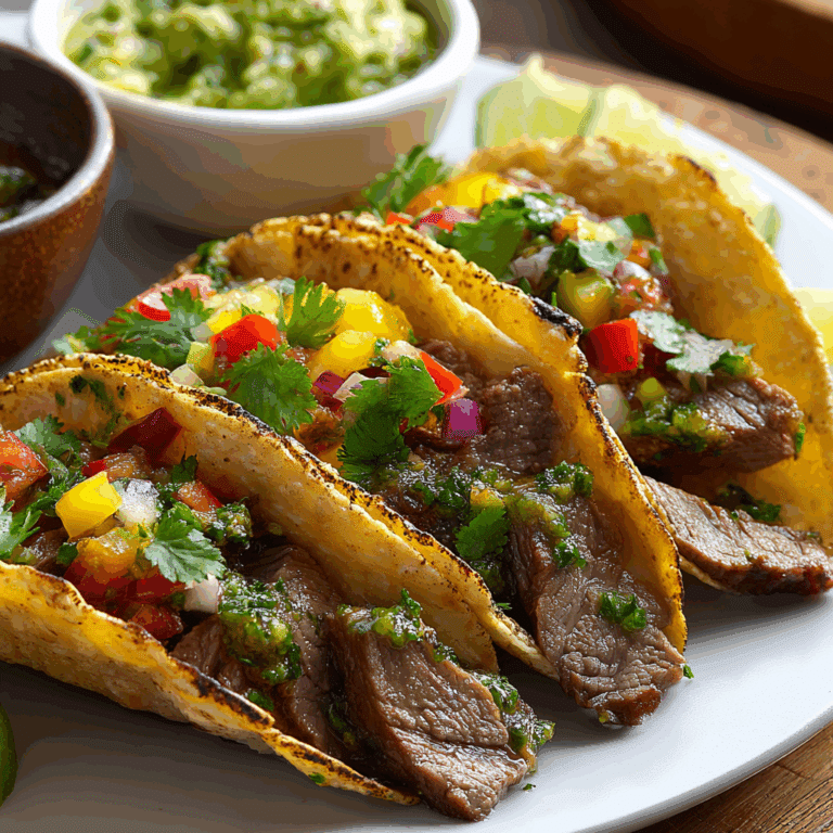 Crispy Chimichurri Steak Tacos