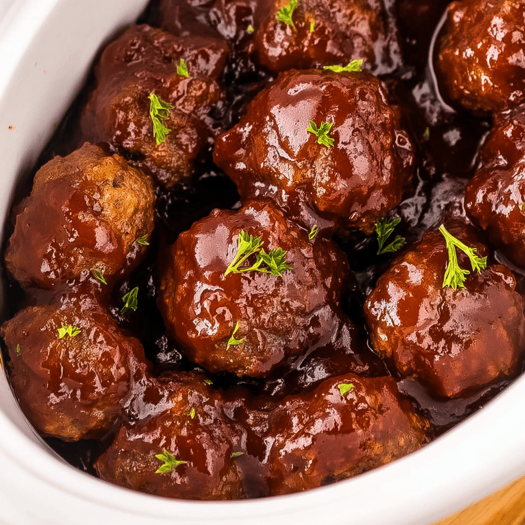 Crockpot BBQ Meatballs