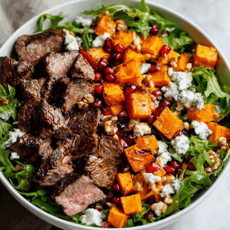 Fall Steak Salad with Sweet Potatoes
