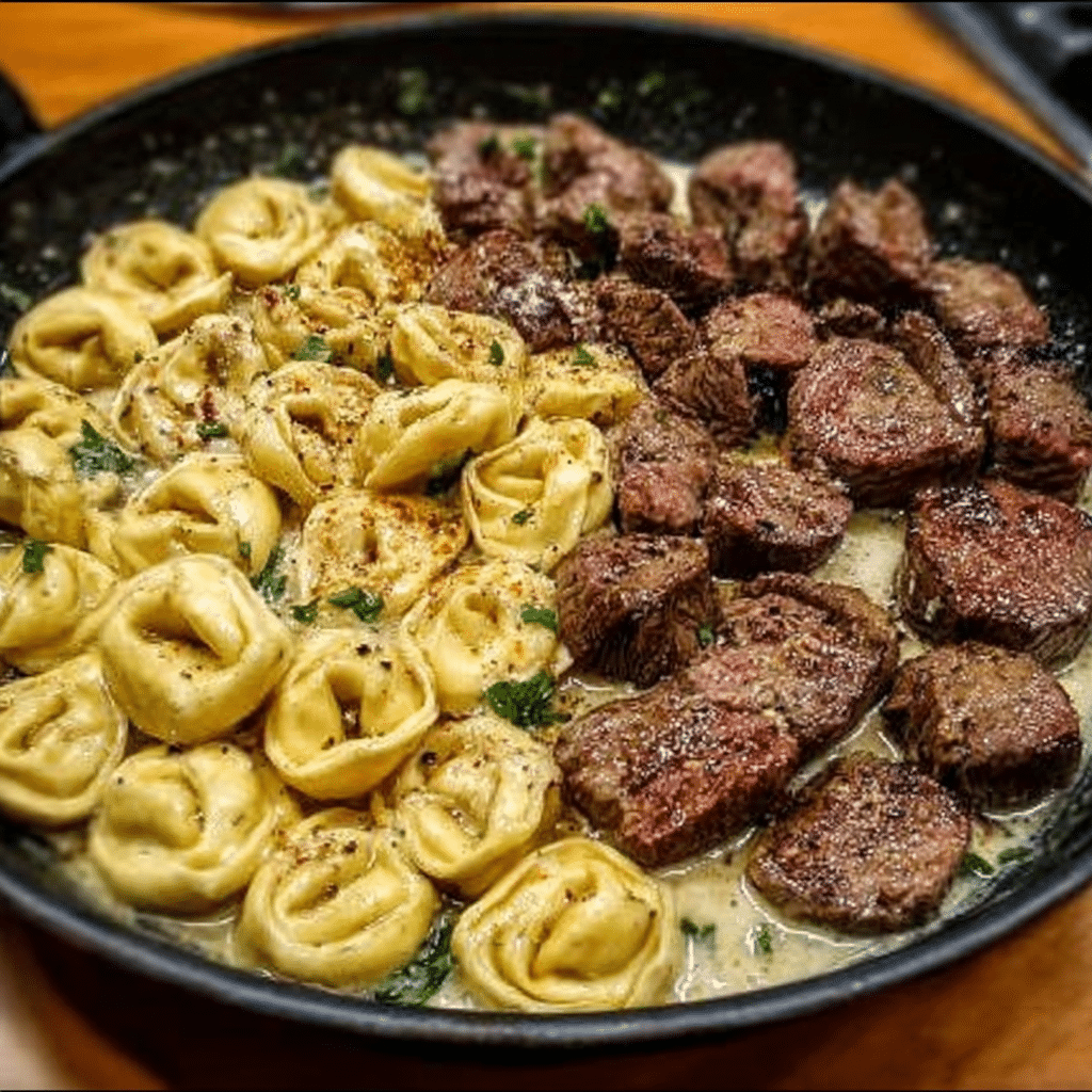 Garlic Steak Tortellini