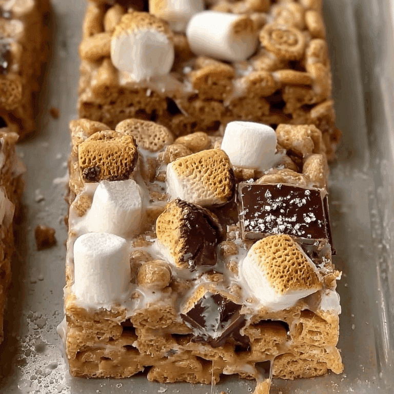 Gooey S'mores Cereal Treats
