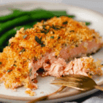 Irresistibly Crispy Parmesan Salmon Bake