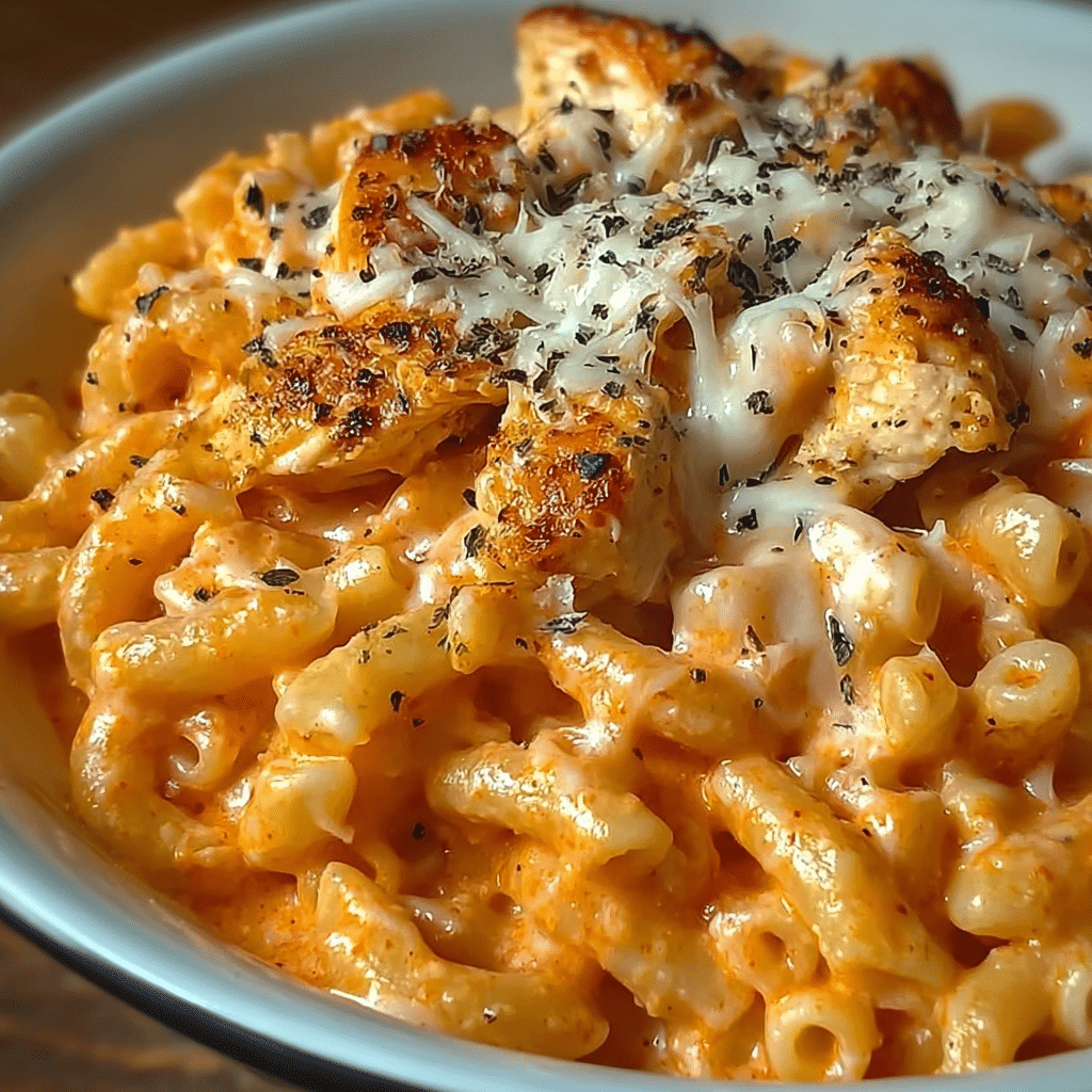 One-Pot Chicken Parmesan Mac & Cheese