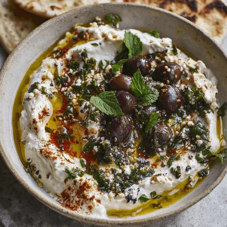 Sizzling Achaari Labneh Dip