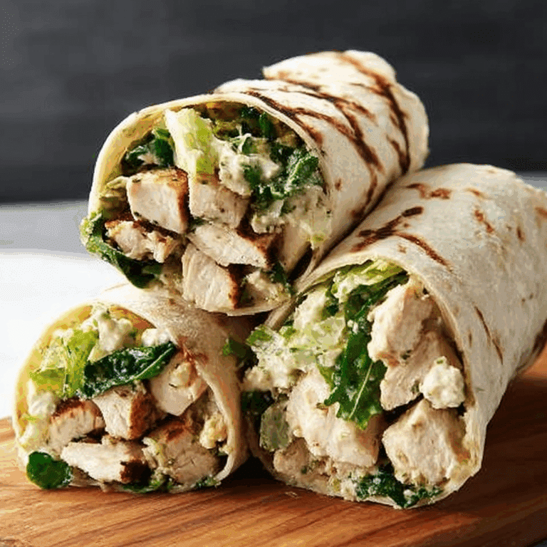 Slow-Cooked Chicken Caesar Wraps