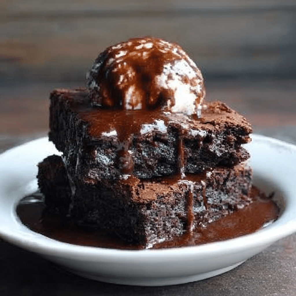 Slow Cooker Hot Fudge Brownies
