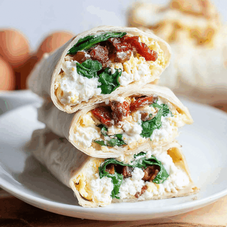 Spinach Feta Egg White Wraps