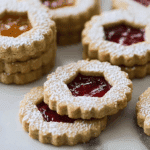 Strawberry Linzer Cookies