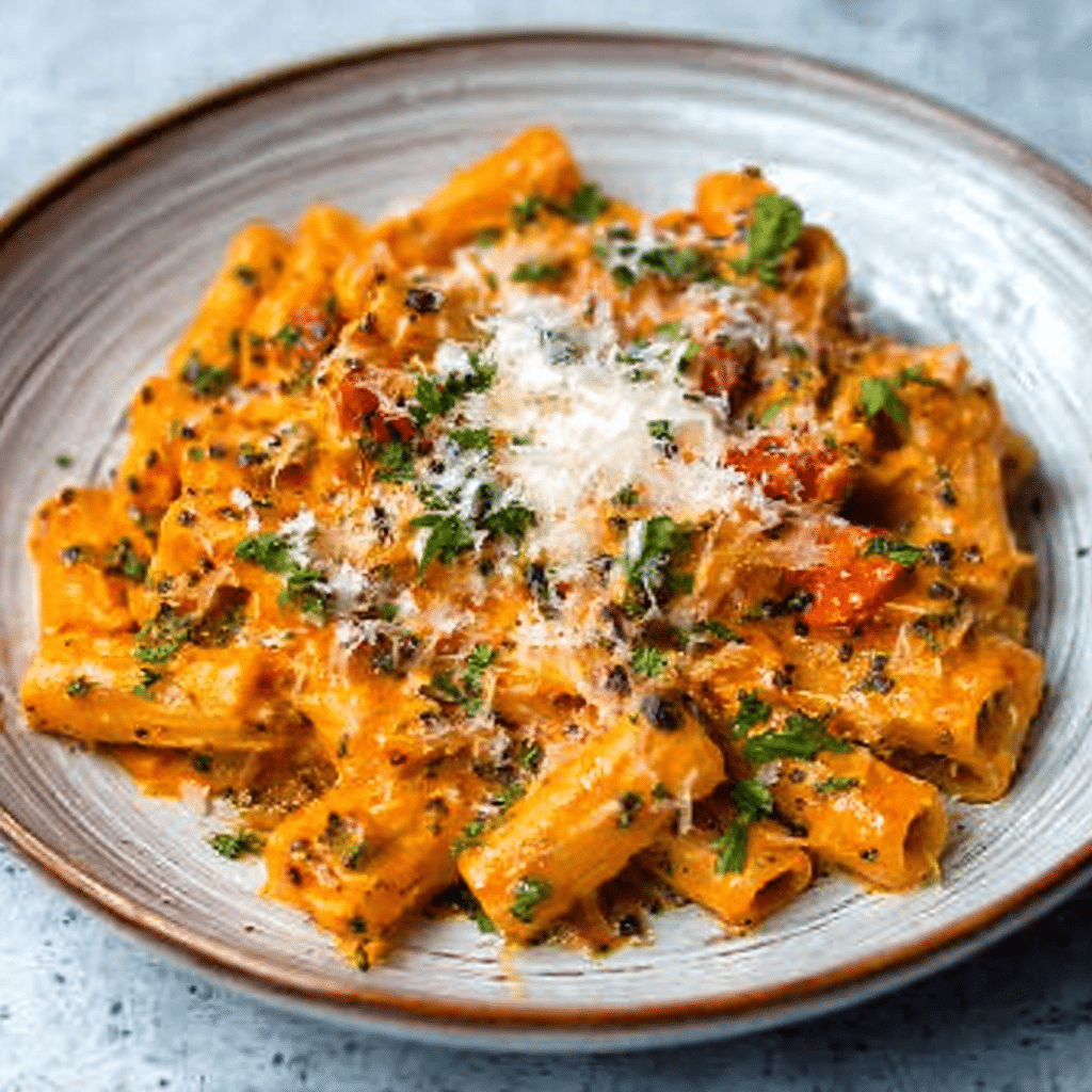 The Best Creamy Garlic Tomato Pasta