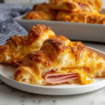 Baked Ham and Cheese Croissants