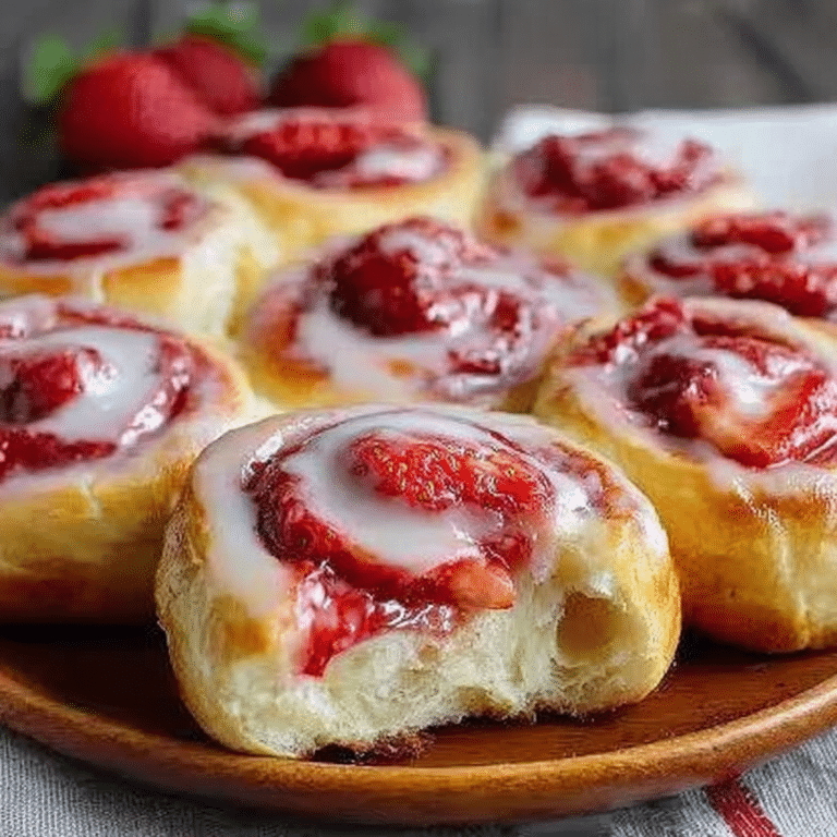 Easy Strawberry Cheesecake Sweet Rolls