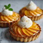 Mini Peach and Cream Cheese Tarts