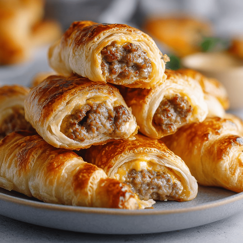 Quick & Delicious Sausage Egg Breakfast Rolls