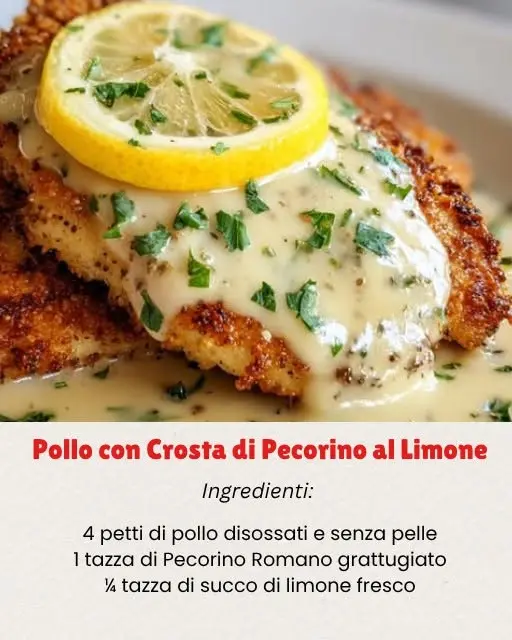 pollo crosta pecorino limone