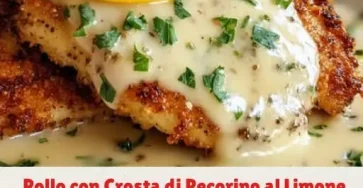 pollo crosta pecorino limone