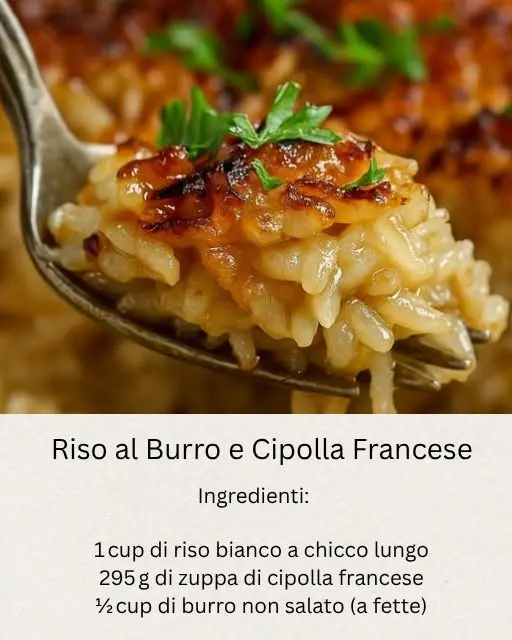 riso burro e cipolla francese