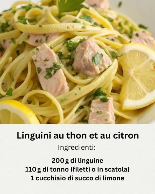 linguine al tonno e limone