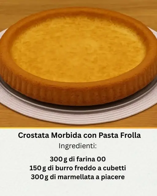 crostata morbida pasta frolla