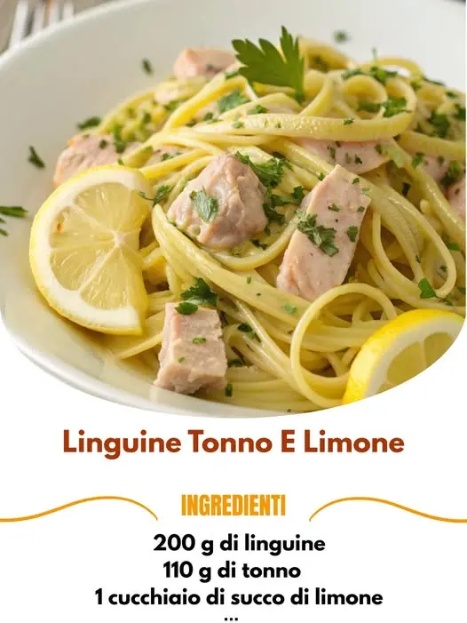 linguine tonno e limone