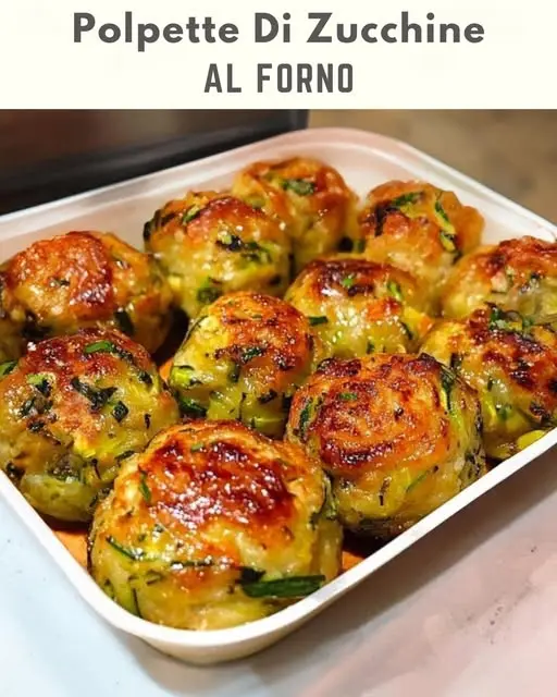 polpette di zucchine al forno