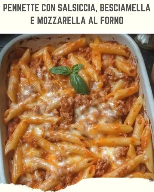 pennette salsiccia e besciamella