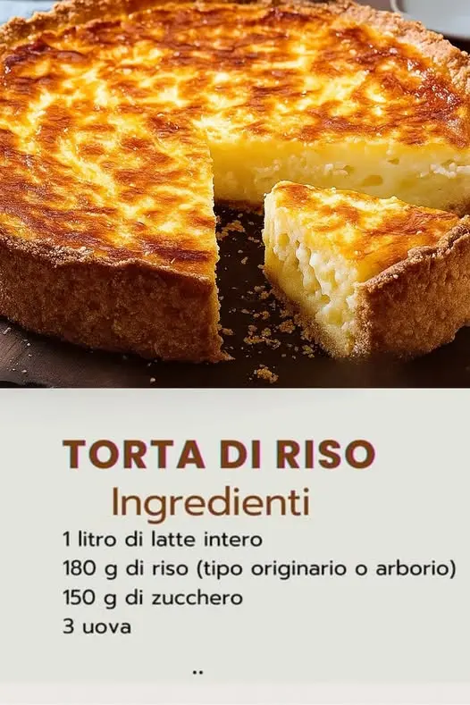 ricetta torta di riso