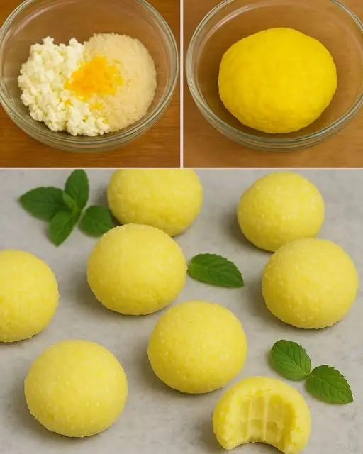 tartufini al limone senza cottura