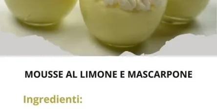 mousse al limone e mascarpone