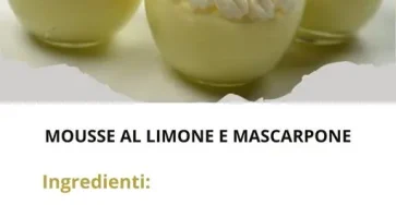 mousse limone e mascarpone
